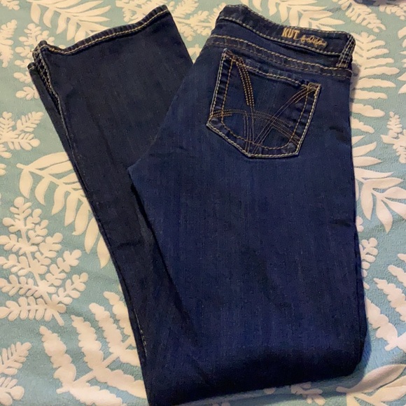Kut From The Kloth Farrah Baby BootCut Jeans Sz 6 - Picture 2 of 7